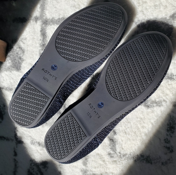 ***SOLD***Rothy's Navy Metallic and Neon Loafer - Picture 5 of 7